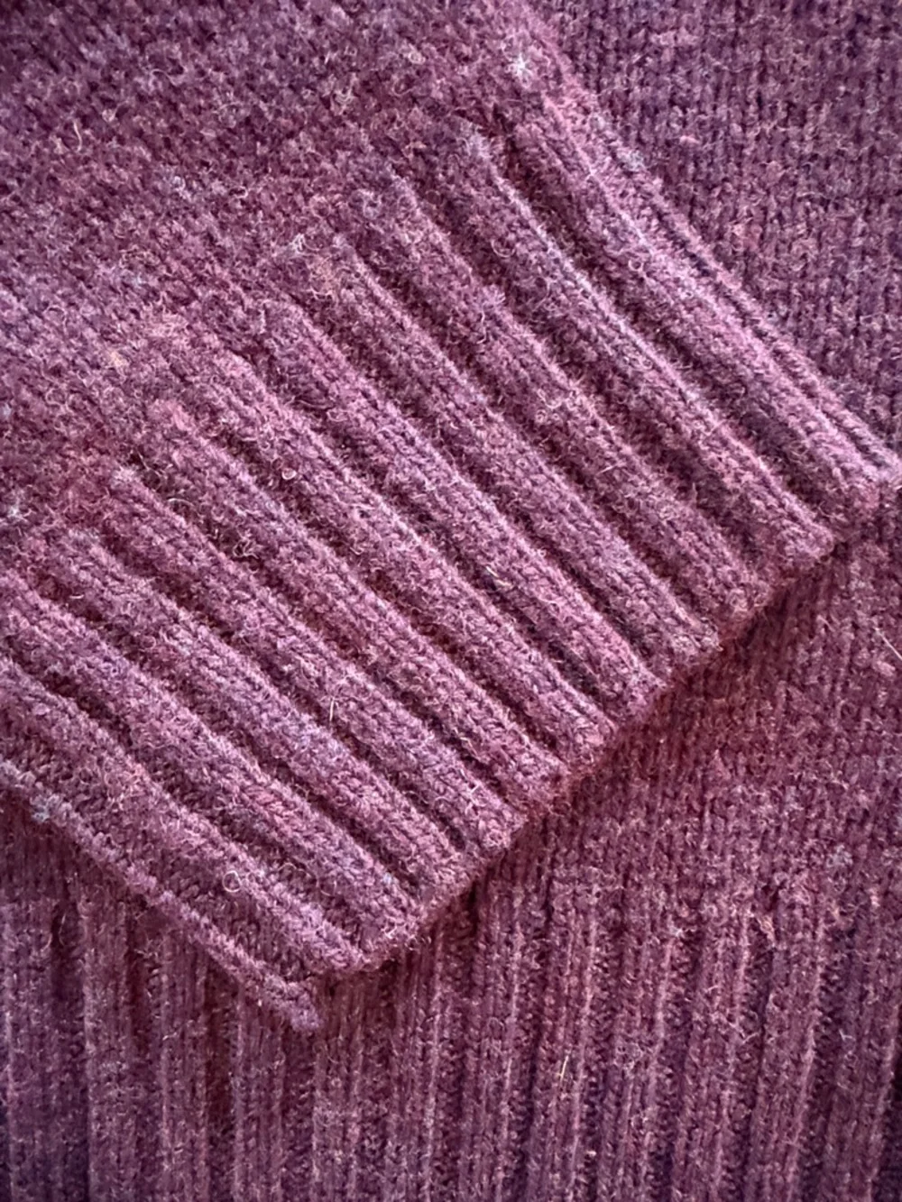 J. Crew Factory 100% Wool Deep Plum Crewneck Sweater Men’s Small